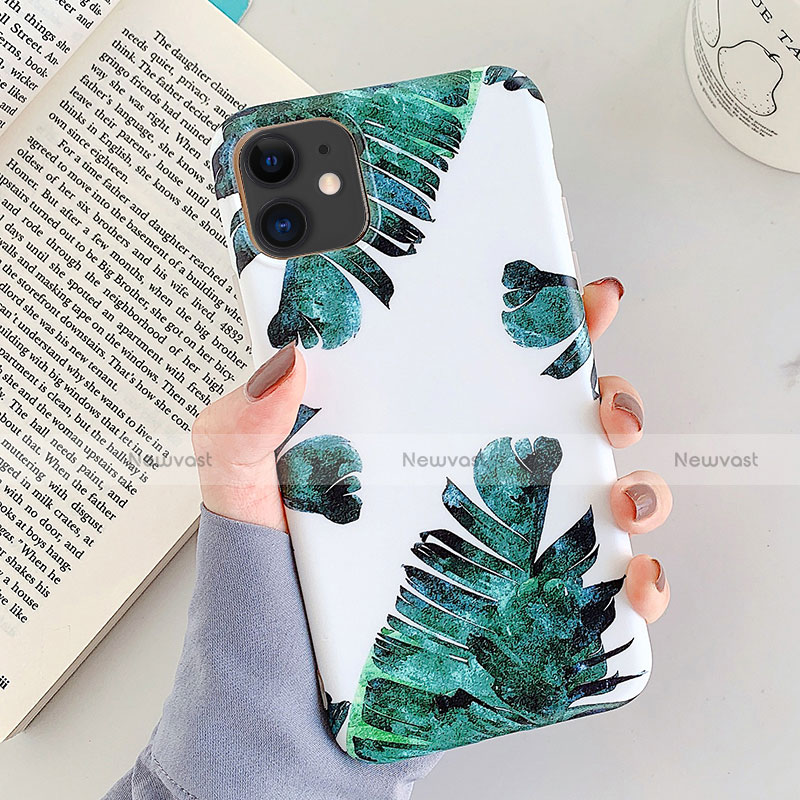 Silicone Candy Rubber Gel Flowers Soft Case Cover for Apple iPhone 11 White