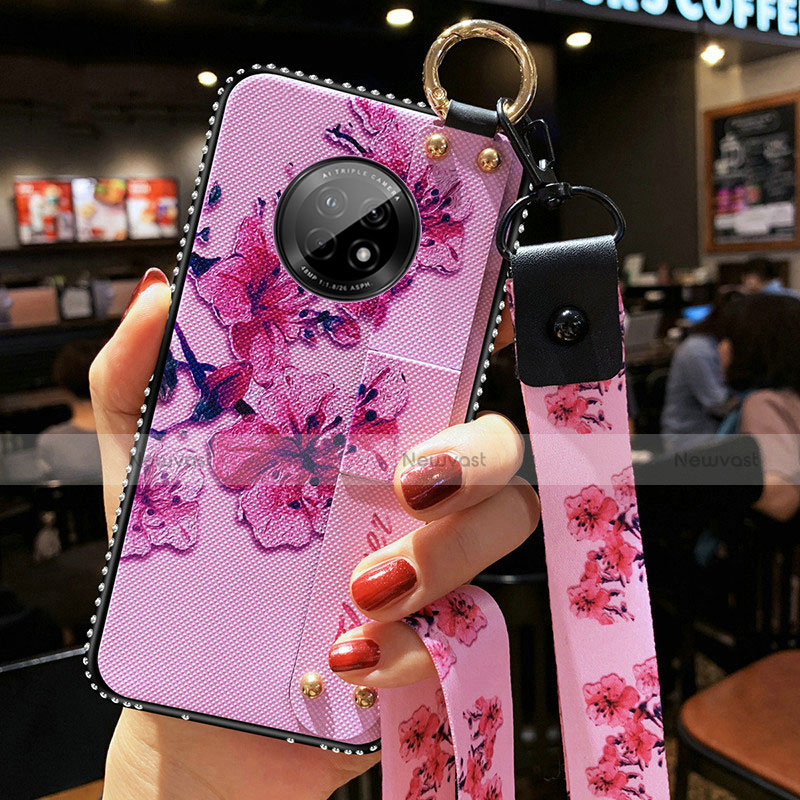 Silicone Candy Rubber Gel Flowers Soft Case Cover for Huawei Enjoy 20 Plus 5G