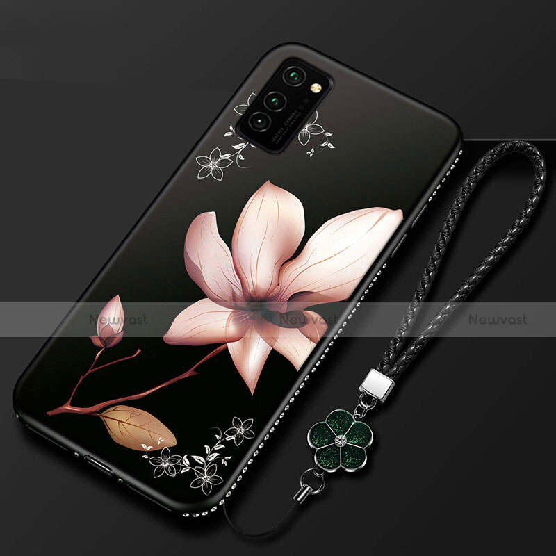 Silicone Candy Rubber Gel Flowers Soft Case Cover for Huawei Honor V30 Pro 5G