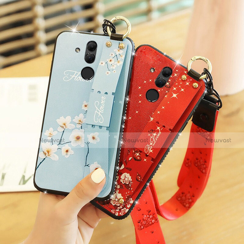 Silicone Candy Rubber Gel Flowers Soft Case Cover for Huawei Mate 20 Lite