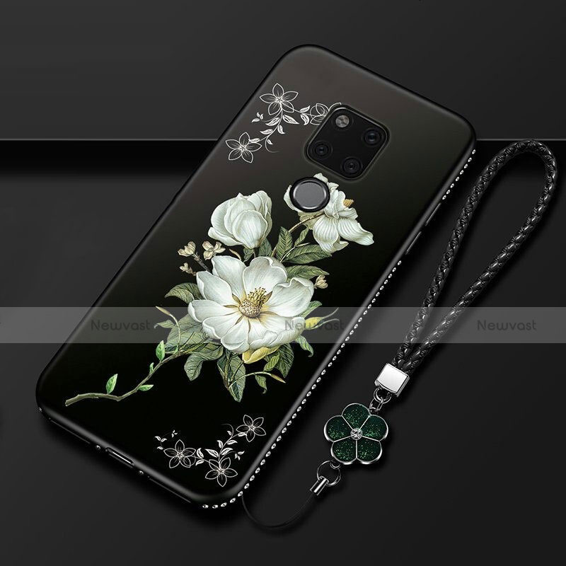 Silicone Candy Rubber Gel Flowers Soft Case Cover for Huawei Mate 20 X 5G