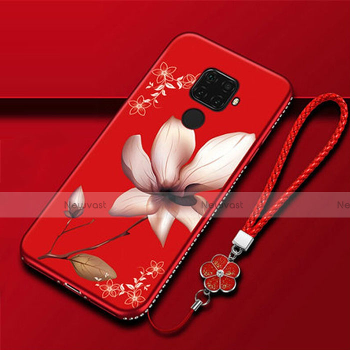 Silicone Candy Rubber Gel Flowers Soft Case Cover for Huawei Mate 30 Lite