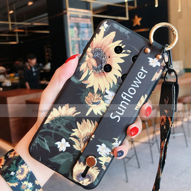 Silicone Candy Rubber Gel Flowers Soft Case Cover for Huawei Mate 40E 4G