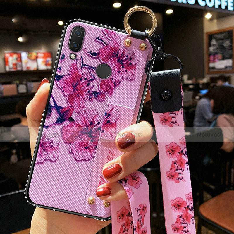 Silicone Candy Rubber Gel Flowers Soft Case Cover for Huawei P Smart Z