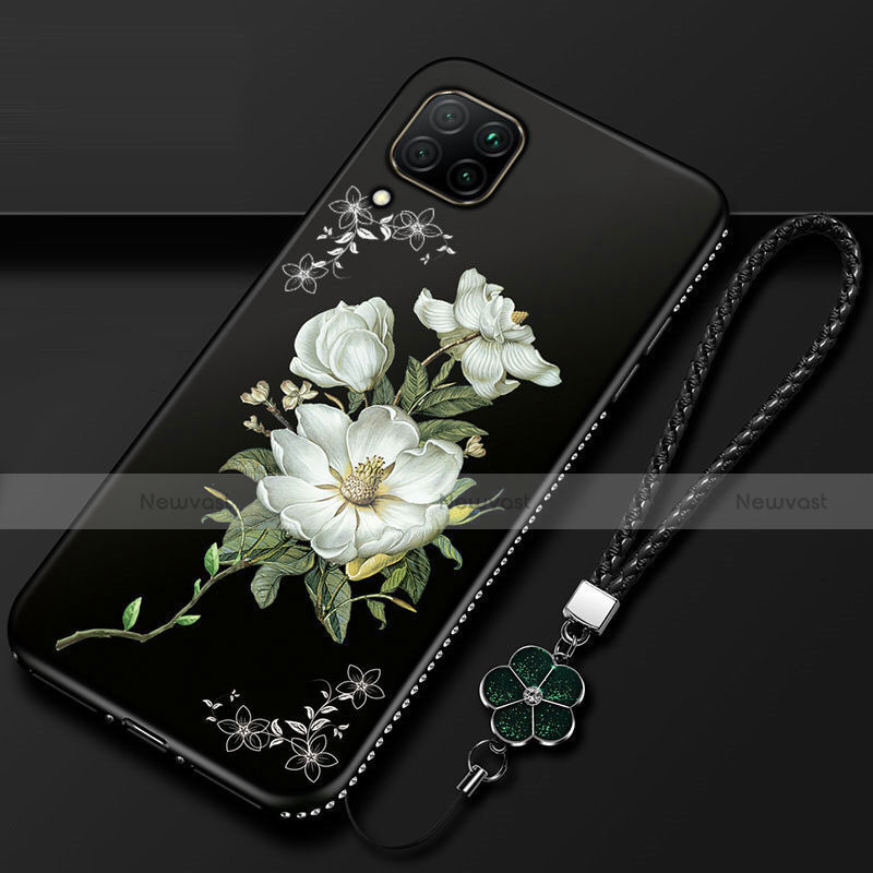 Silicone Candy Rubber Gel Flowers Soft Case Cover for Huawei P40 Lite