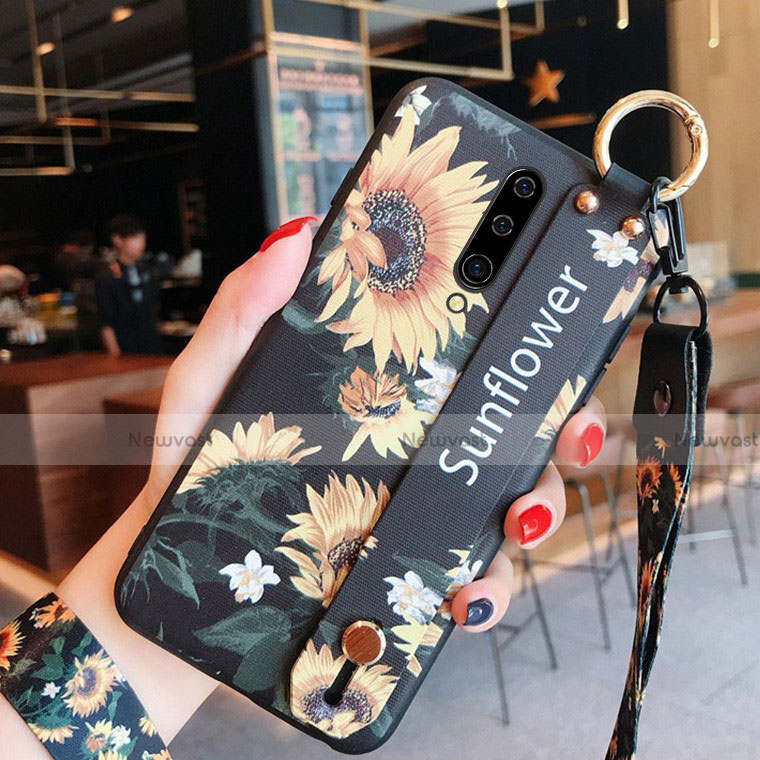Silicone Candy Rubber Gel Flowers Soft Case Cover for OnePlus 8
