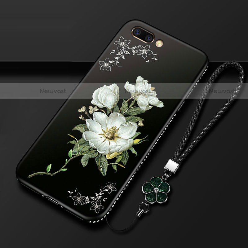 Silicone Candy Rubber Gel Flowers Soft Case Cover for Oppo AX5
