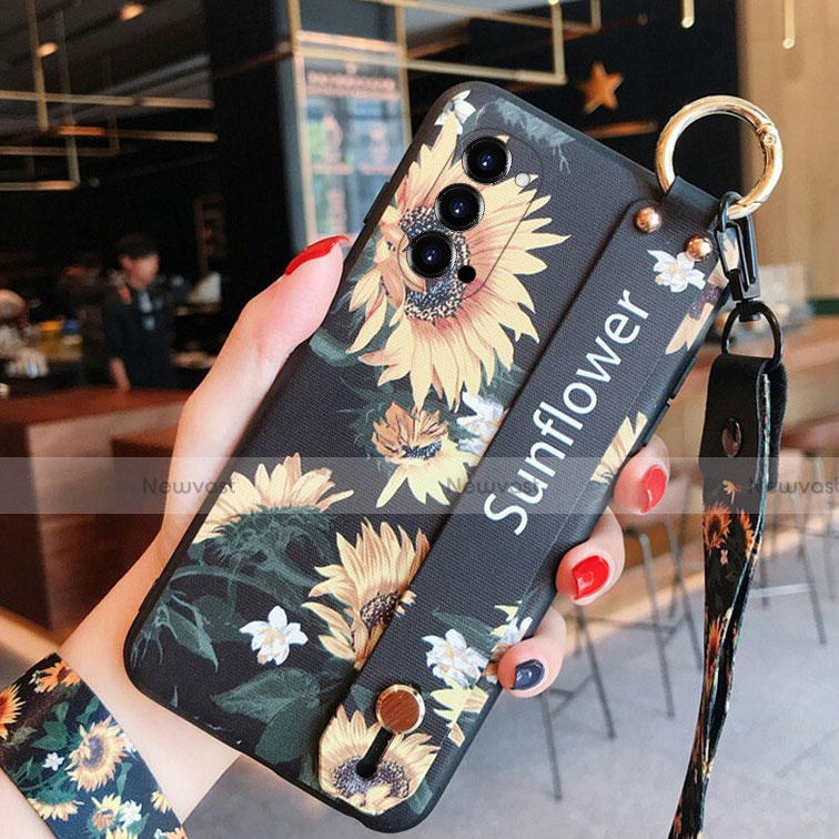 Silicone Candy Rubber Gel Flowers Soft Case Cover for Oppo Reno4 5G