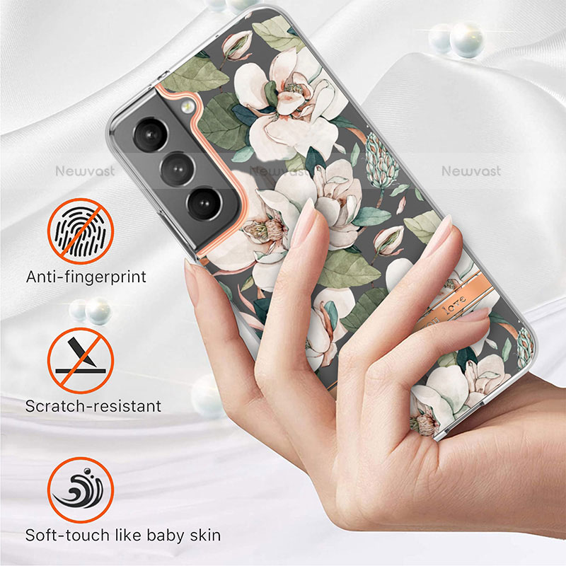 Silicone Candy Rubber Gel Flowers Soft Case Cover for Samsung Galaxy S21 FE 5G