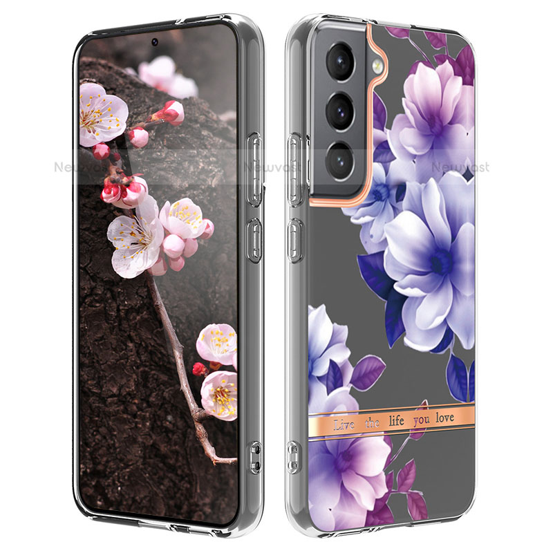 Silicone Candy Rubber Gel Flowers Soft Case Cover for Samsung Galaxy S23 5G Mixed