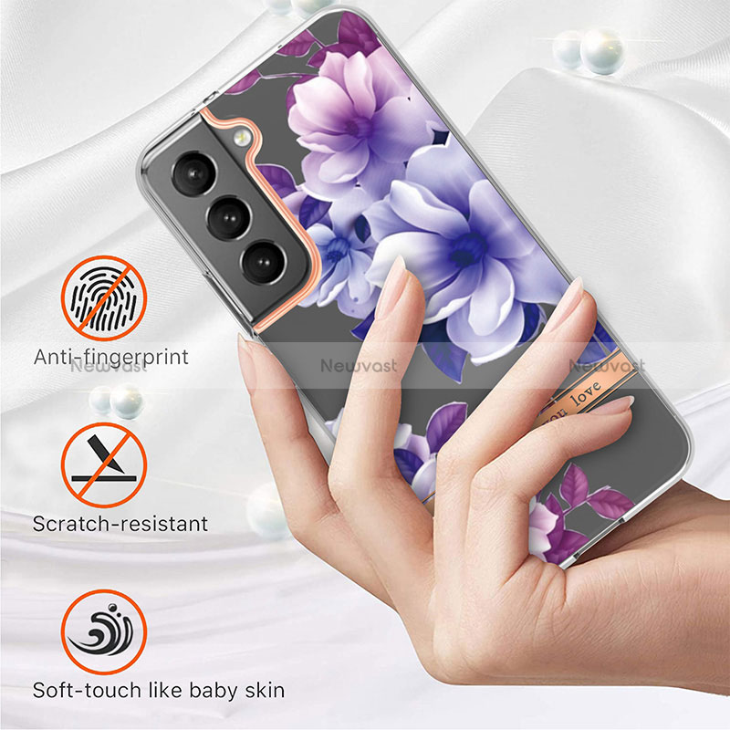 Silicone Candy Rubber Gel Flowers Soft Case Cover for Samsung Galaxy S24 Plus 5G
