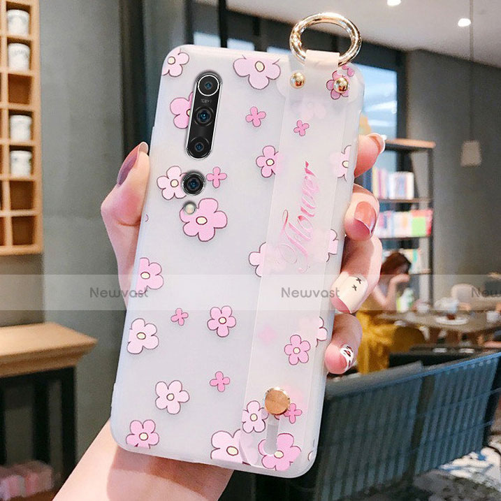Silicone Candy Rubber Gel Flowers Soft Case Cover for Xiaomi Mi 10