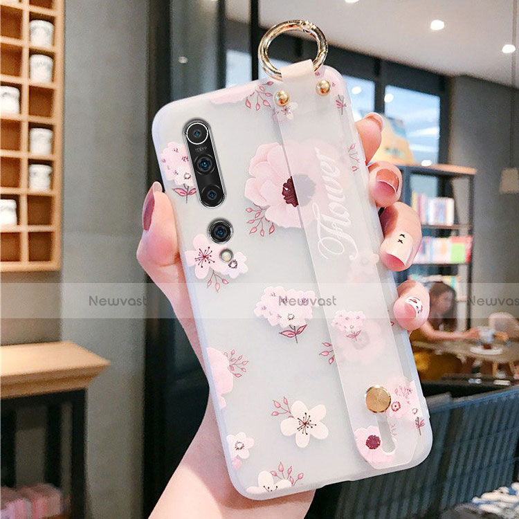 Silicone Candy Rubber Gel Flowers Soft Case Cover for Xiaomi Mi 10