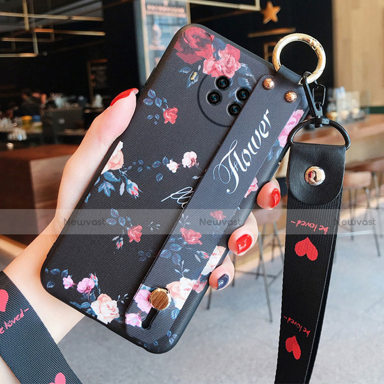 Silicone Candy Rubber Gel Flowers Soft Case Cover for Xiaomi Mi 10T Lite 5G