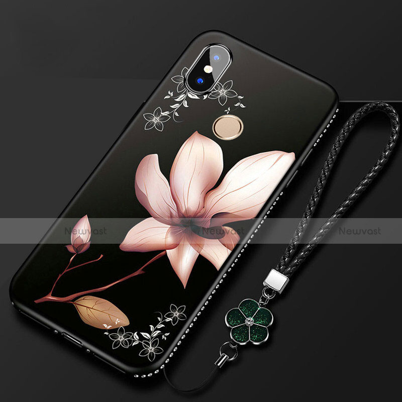 Silicone Candy Rubber Gel Flowers Soft Case Cover for Xiaomi Mi A2 Lite