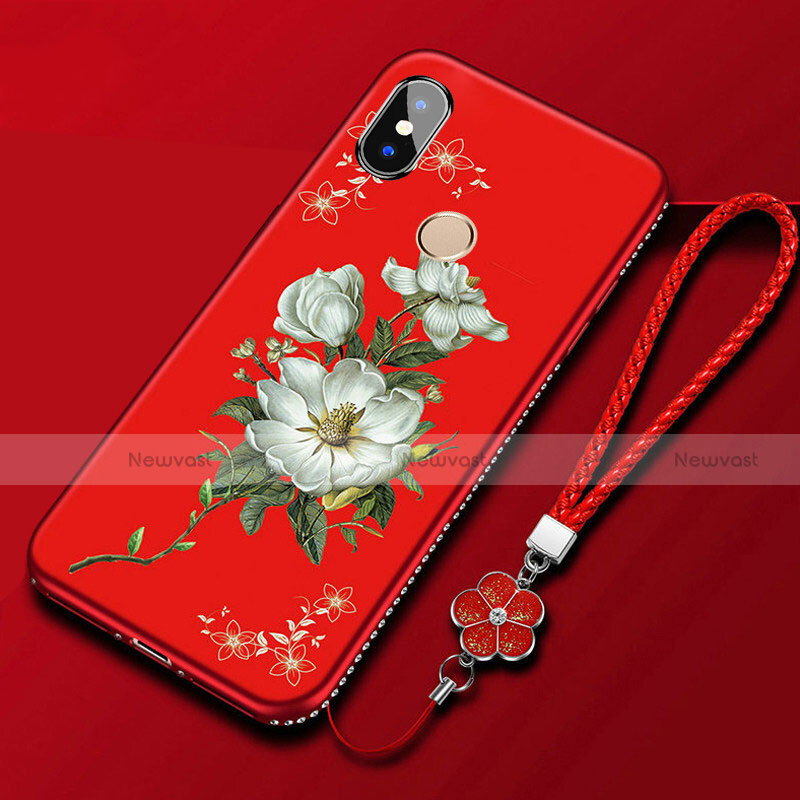 Silicone Candy Rubber Gel Flowers Soft Case Cover for Xiaomi Mi A2 Lite