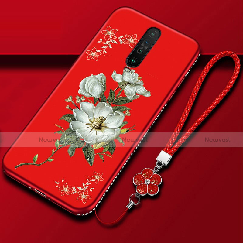 Silicone Candy Rubber Gel Flowers Soft Case Cover for Xiaomi Poco X2