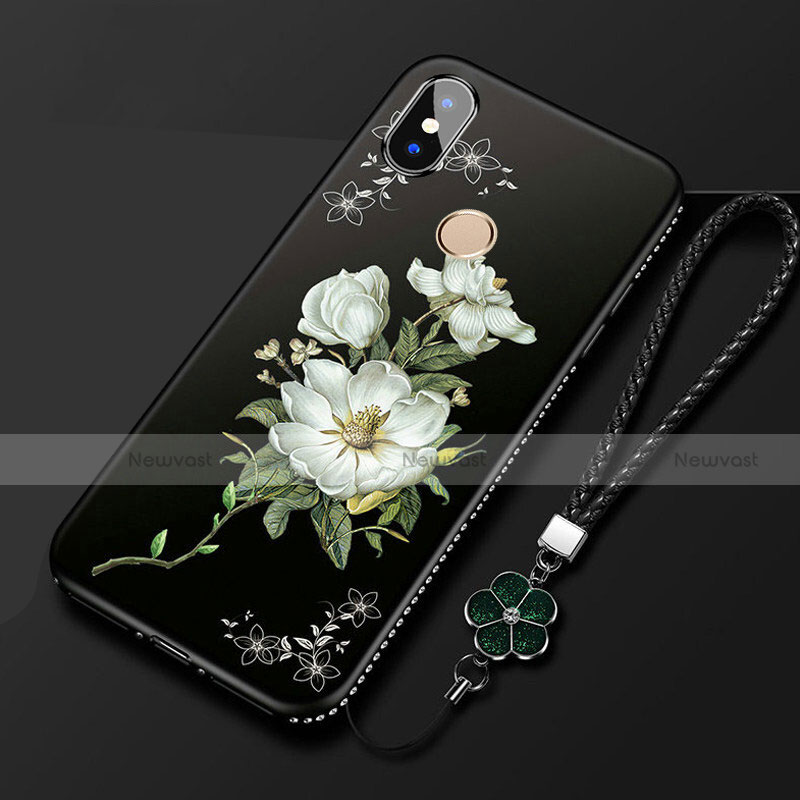 Silicone Candy Rubber Gel Flowers Soft Case Cover for Xiaomi Redmi 6 Pro