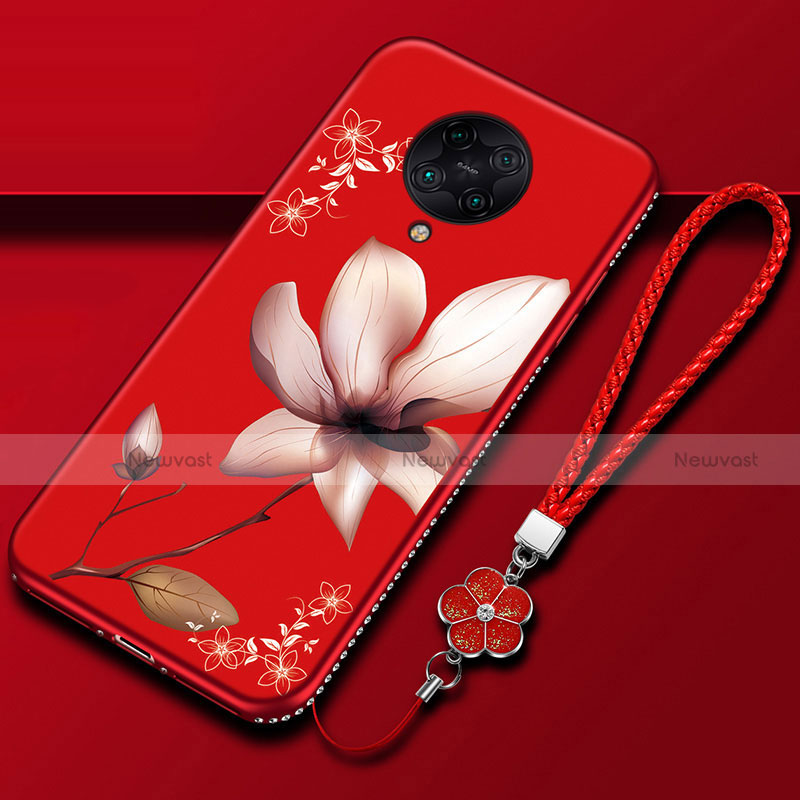 Silicone Candy Rubber Gel Flowers Soft Case Cover for Xiaomi Redmi K30 Pro Zoom