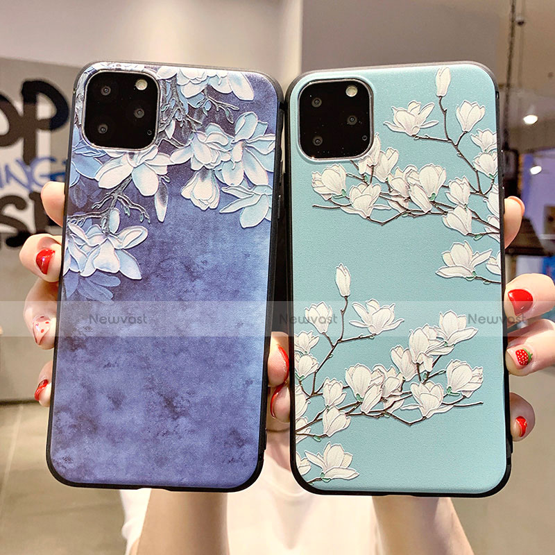 Silicone Candy Rubber Gel Flowers Soft Case Cover H07 for Apple iPhone 11 Pro Max