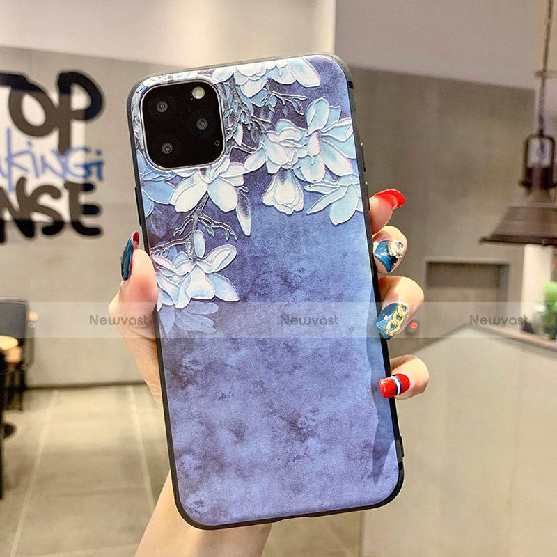 Silicone Candy Rubber Gel Flowers Soft Case Cover H07 for Apple iPhone 11 Pro Max