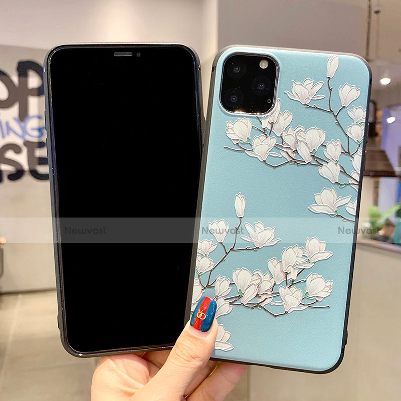 Silicone Candy Rubber Gel Flowers Soft Case Cover H07 for Apple iPhone 11 Pro Max