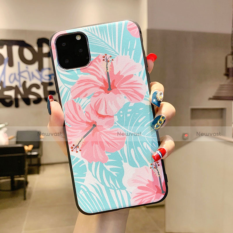 Silicone Candy Rubber Gel Flowers Soft Case Cover H09 for Apple iPhone 11 Pro