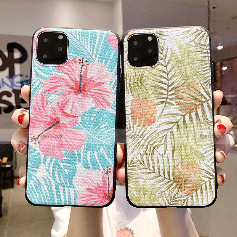 Silicone Candy Rubber Gel Flowers Soft Case Cover H09 for Apple iPhone 11 Pro Max