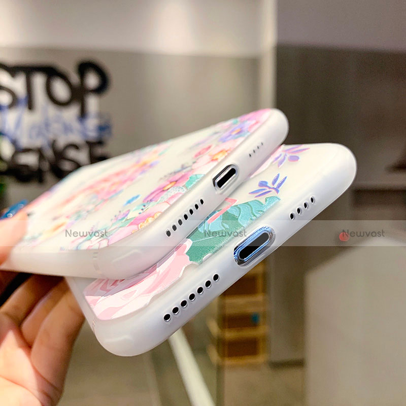 Silicone Candy Rubber Gel Flowers Soft Case Cover H10 for Apple iPhone 11 Pro Max