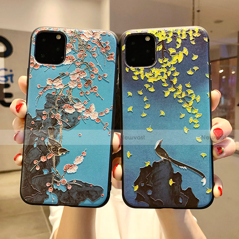 Silicone Candy Rubber Gel Flowers Soft Case Cover H20 for Apple iPhone 11 Pro