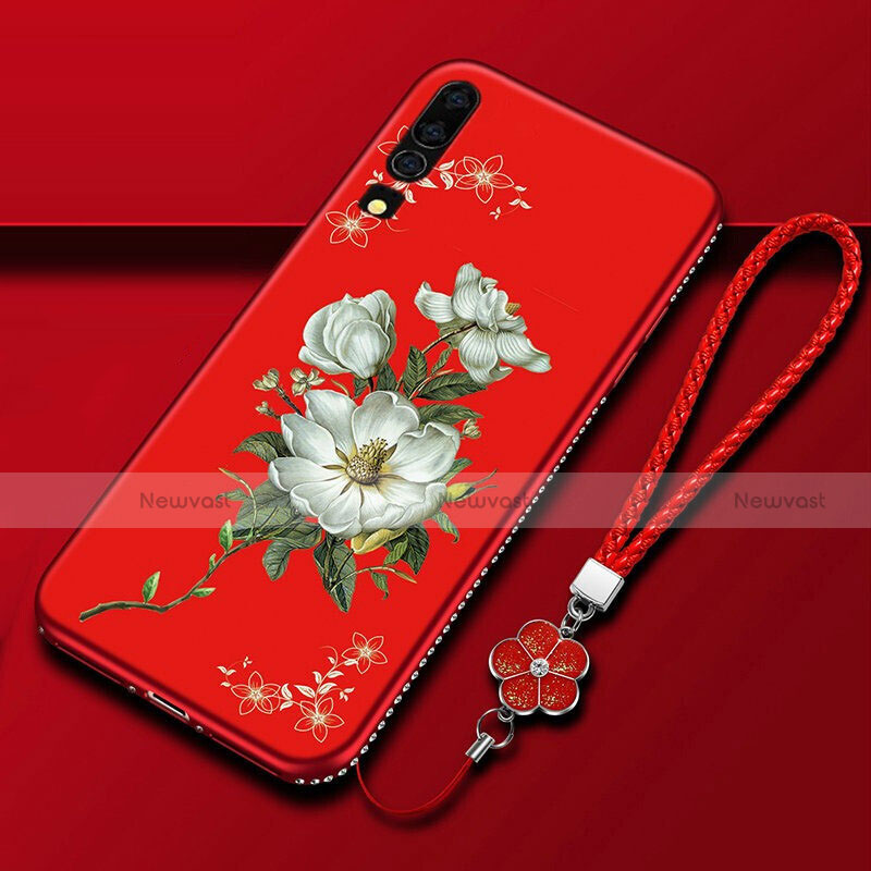 Silicone Candy Rubber Gel Flowers Soft Case Cover K01 for Huawei P30