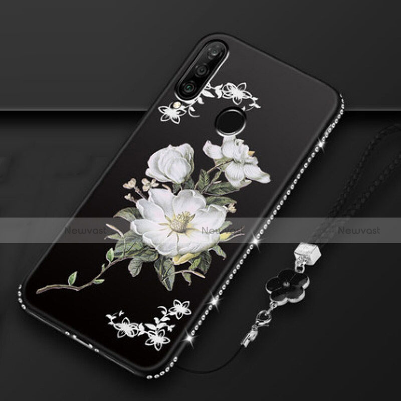 Silicone Candy Rubber Gel Flowers Soft Case Cover K01 for Huawei P30 Lite