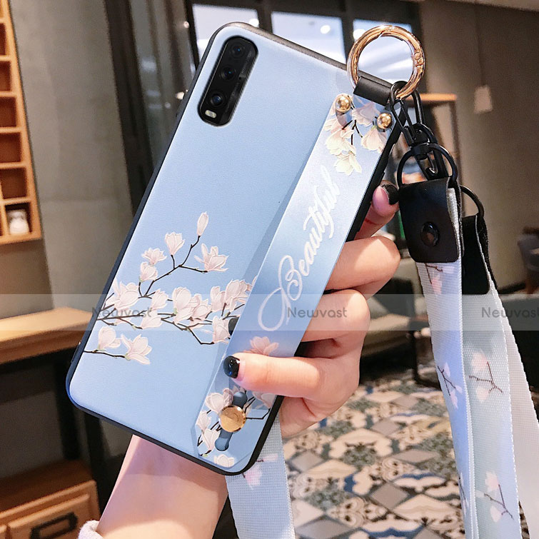 Silicone Candy Rubber Gel Flowers Soft Case Cover K01 for Oppo Find X2