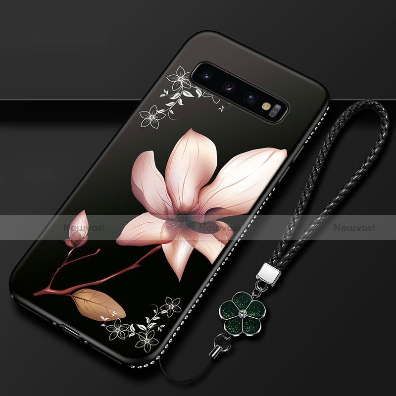 Silicone Candy Rubber Gel Flowers Soft Case Cover K01 for Samsung Galaxy S10