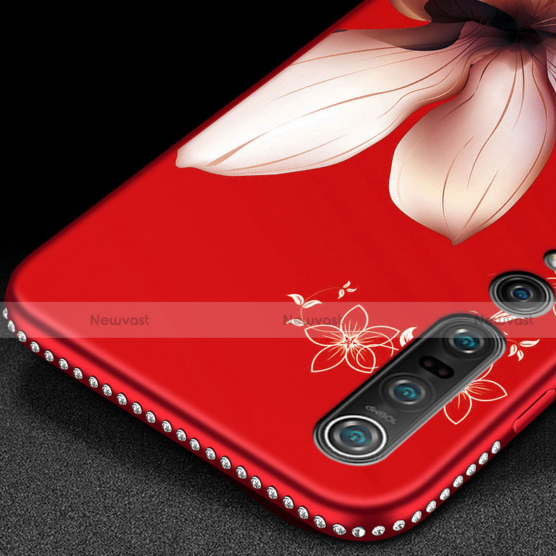 Silicone Candy Rubber Gel Flowers Soft Case Cover K01 for Xiaomi Mi 10 Pro