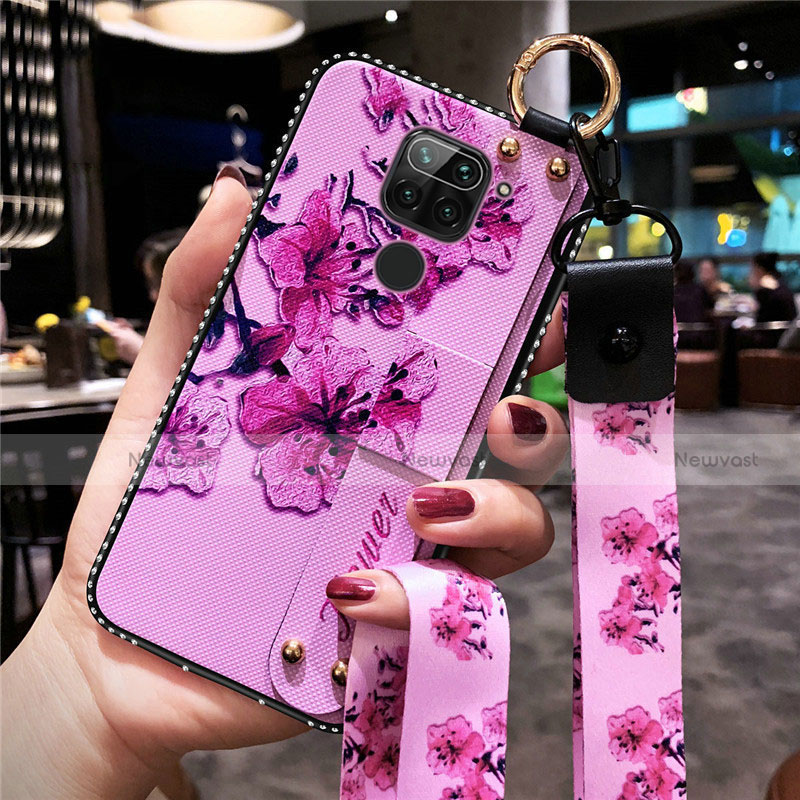 Silicone Candy Rubber Gel Flowers Soft Case Cover K01 for Xiaomi Redmi 10X 4G