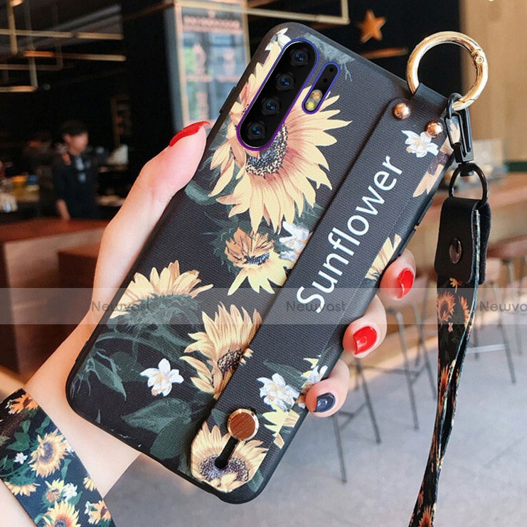 Silicone Candy Rubber Gel Flowers Soft Case Cover K02 for Huawei P30 Pro