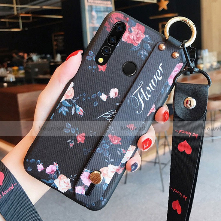 Silicone Candy Rubber Gel Flowers Soft Case Cover K03 for Huawei Honor 20 Lite