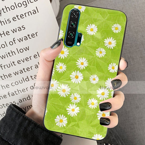Silicone Candy Rubber Gel Flowers Soft Case Cover K03 for Huawei Honor 20 Pro