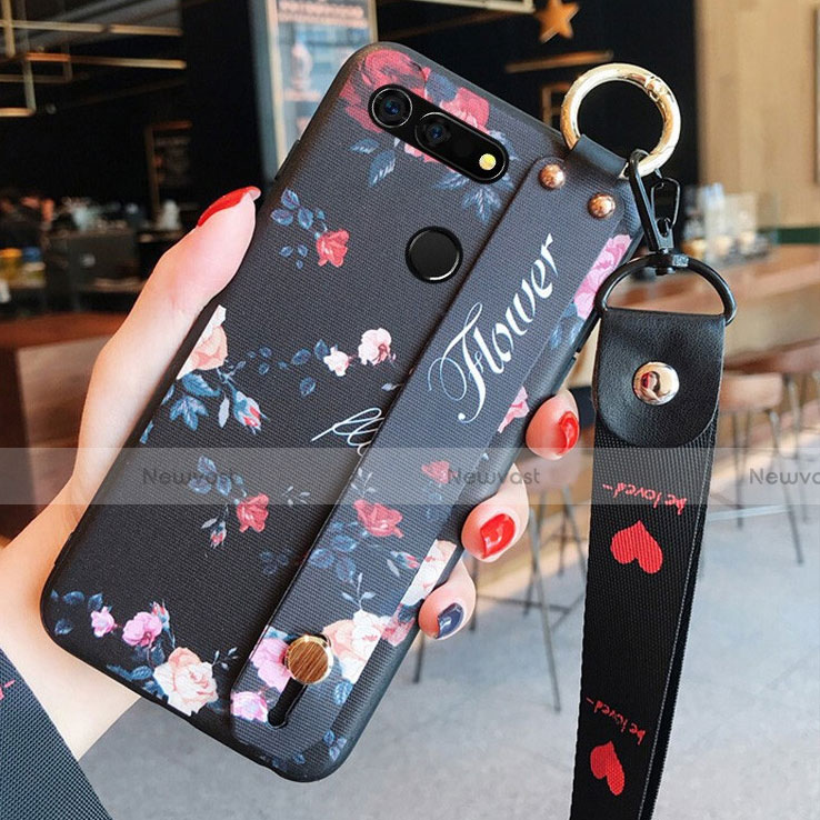 Silicone Candy Rubber Gel Flowers Soft Case Cover K03 for Huawei Honor View 20