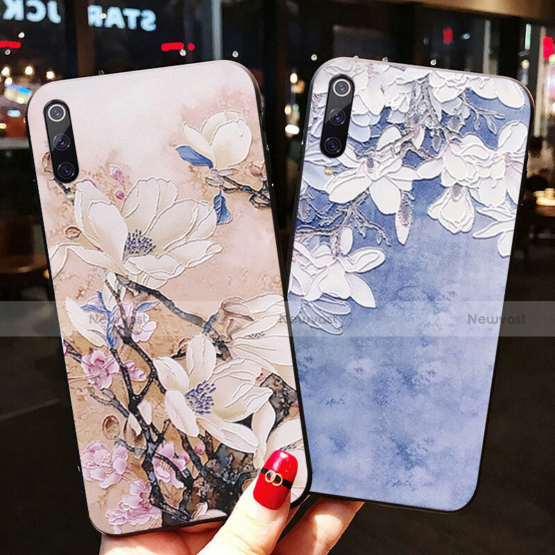 Silicone Candy Rubber Gel Flowers Soft Case Cover K08 for Xiaomi Mi A3