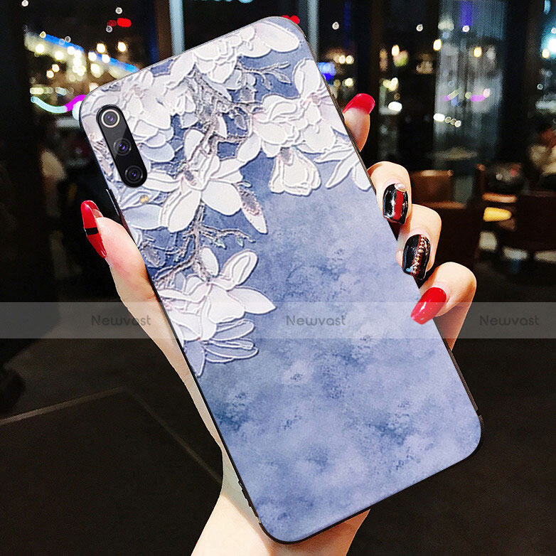 Silicone Candy Rubber Gel Flowers Soft Case Cover K08 for Xiaomi Mi A3