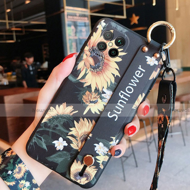 Silicone Candy Rubber Gel Flowers Soft Case Cover S01 for Huawei Nova 8 SE 5G