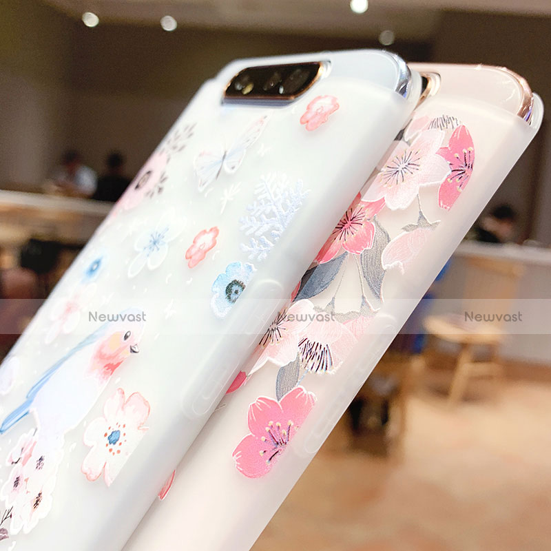 Silicone Candy Rubber Gel Flowers Soft Case Cover S01 for Samsung Galaxy A80