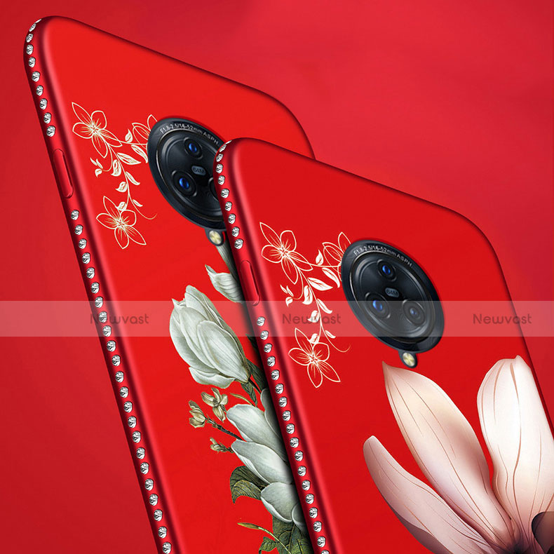 Silicone Candy Rubber Gel Flowers Soft Case Cover S01 for Vivo Nex 3 5G