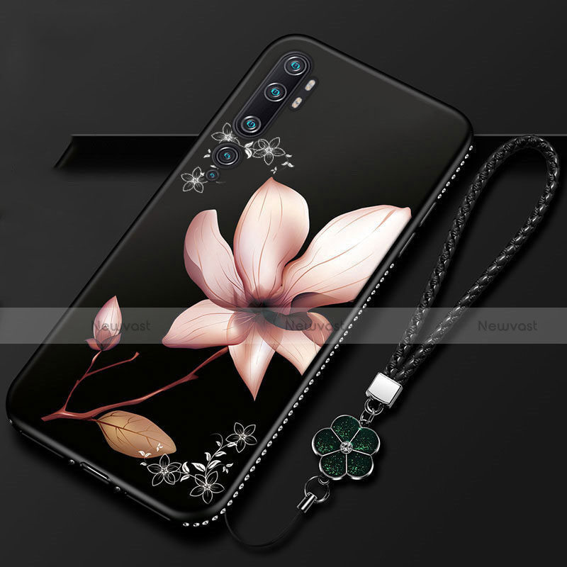 Silicone Candy Rubber Gel Flowers Soft Case Cover S01 for Xiaomi Mi Note 10