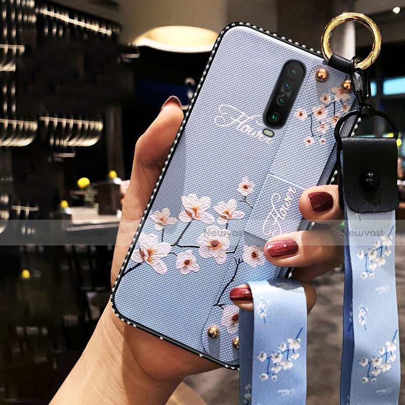 Silicone Candy Rubber Gel Flowers Soft Case Cover S01 for Xiaomi Poco X2