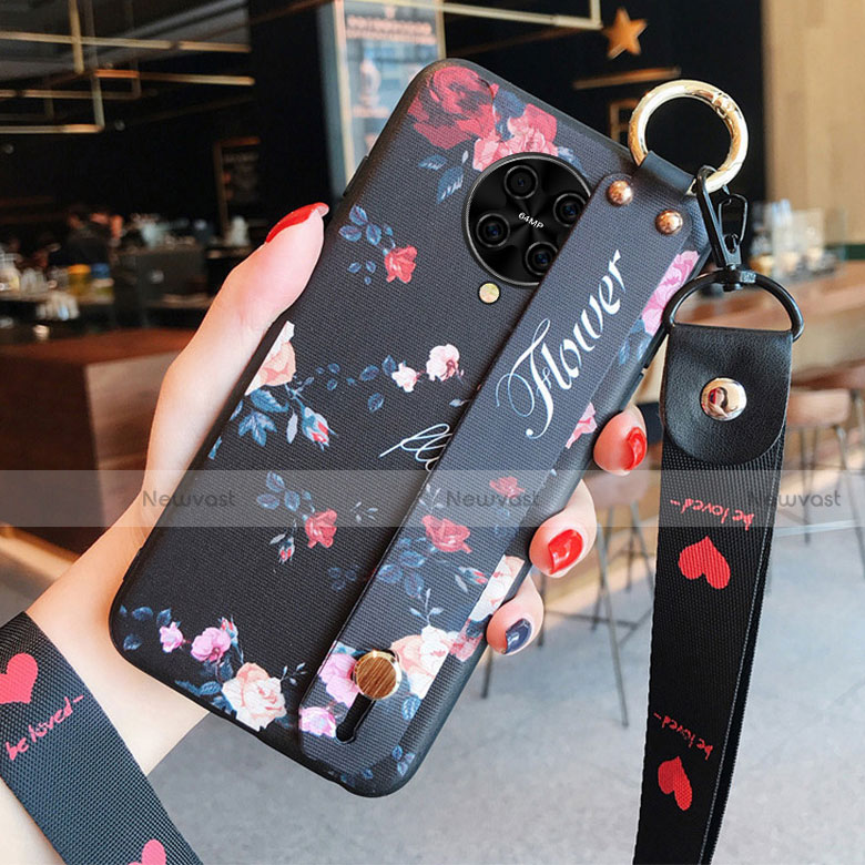 Silicone Candy Rubber Gel Flowers Soft Case Cover S01 for Xiaomi Redmi K30 Pro 5G