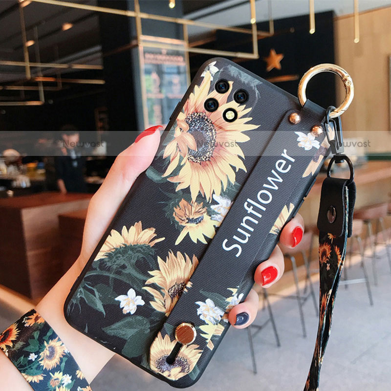 Silicone Candy Rubber Gel Flowers Soft Case Cover S02 for Oppo A73 5G