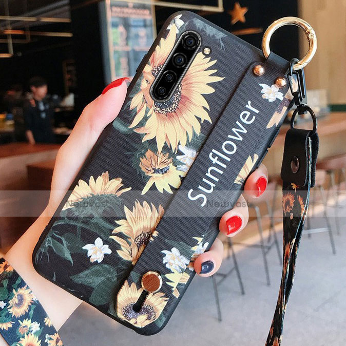 Silicone Candy Rubber Gel Flowers Soft Case Cover S02 for Oppo K7 5G